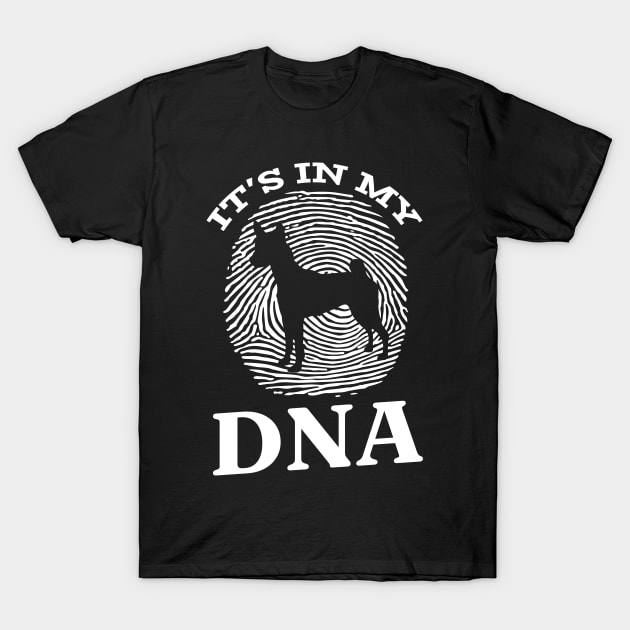 Basenji It`s In My DNA Fingerprint I Dog Basenji T-Shirt by Shirtjaeger